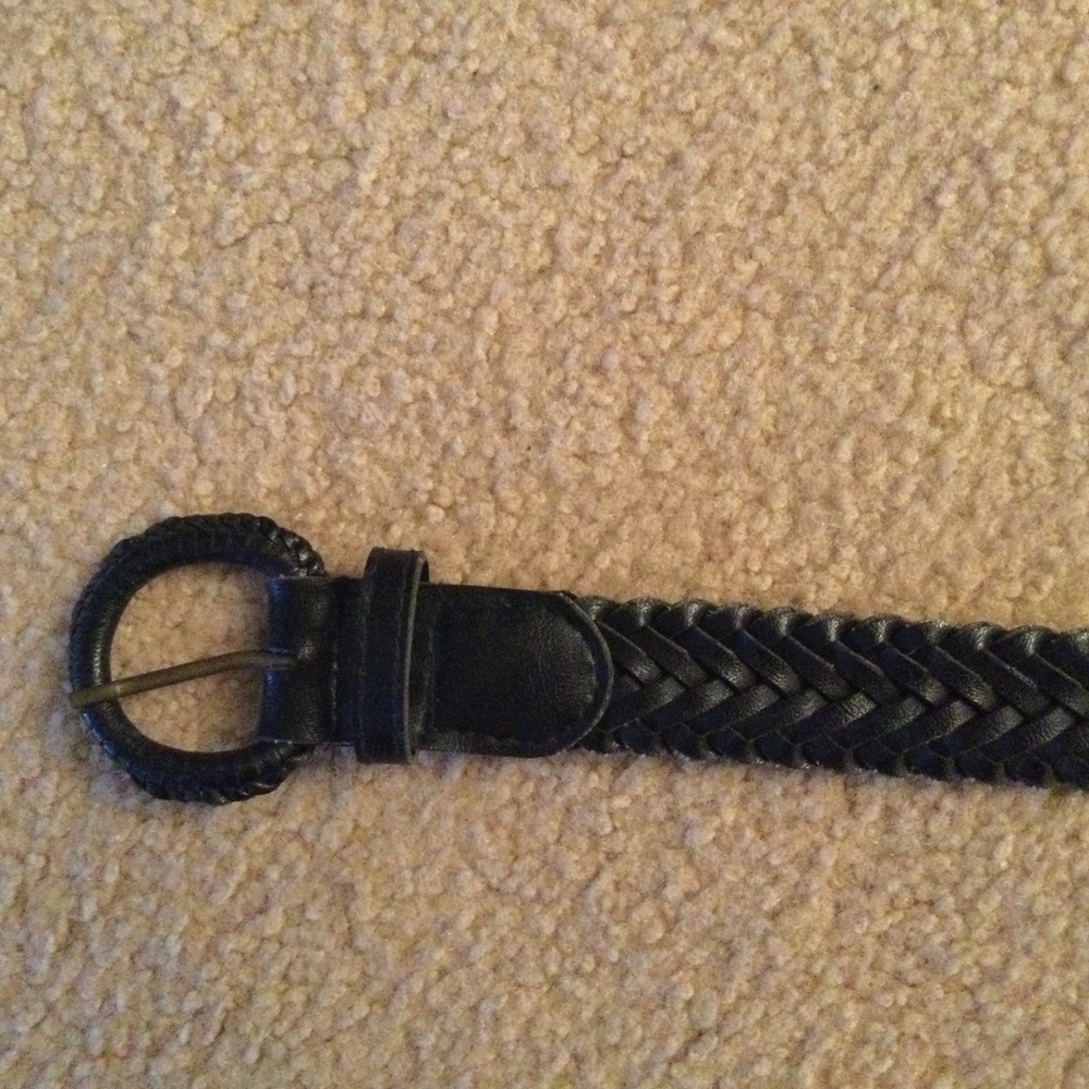 Black braided belt